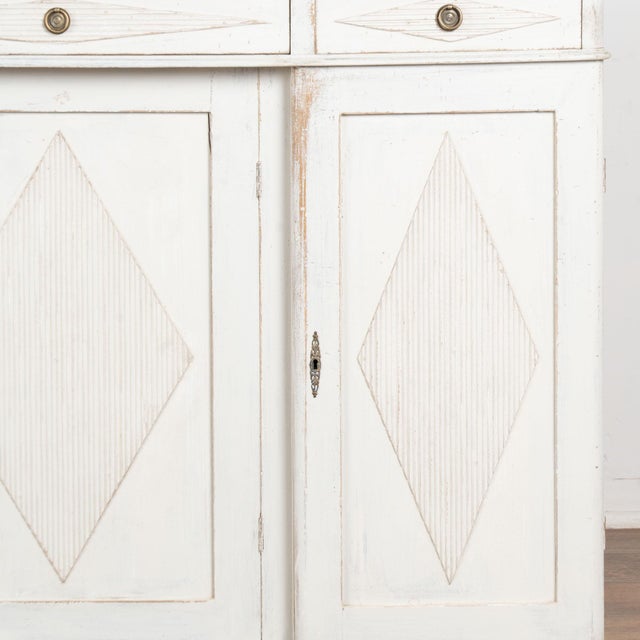 19th Century Swedish White Gustavian Pine Sideboard Buffet For Sale - Image 14 of 18