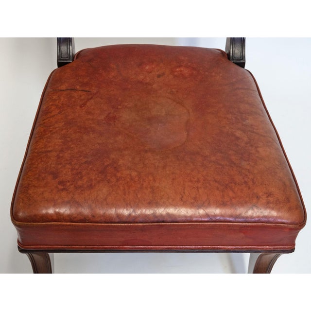 Regency Mahogany Sabre Leg Dining Chairs with Leather Seats, 1825, Set of 6 For Sale - Image 17 of 18