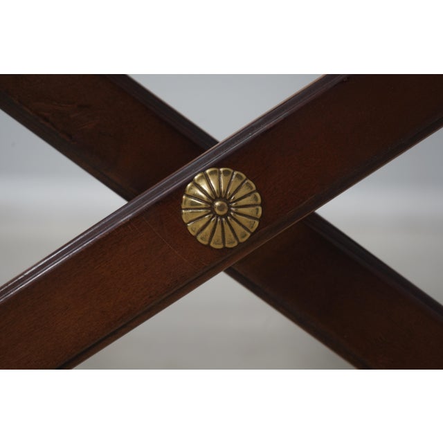 Ej Victor Glass Top Regency Style Coffee Table For Sale - Image 9 of 15