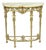Antique Gothic Revival Oscar Bach Style Figural Bronze & Onyx Gold Console Table For Sale