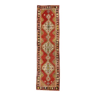 Vintage Turkish Oushak Rug Runner - 02'08 X 09'11 For Sale