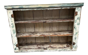 Antique Victorian Style Painted Open Shelving Unit Bookcase