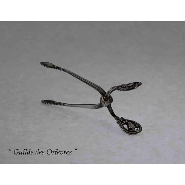 Contemporary 1960s Georg Jensen Sterling Sugar Tongs For Sale - Image 3 of 11