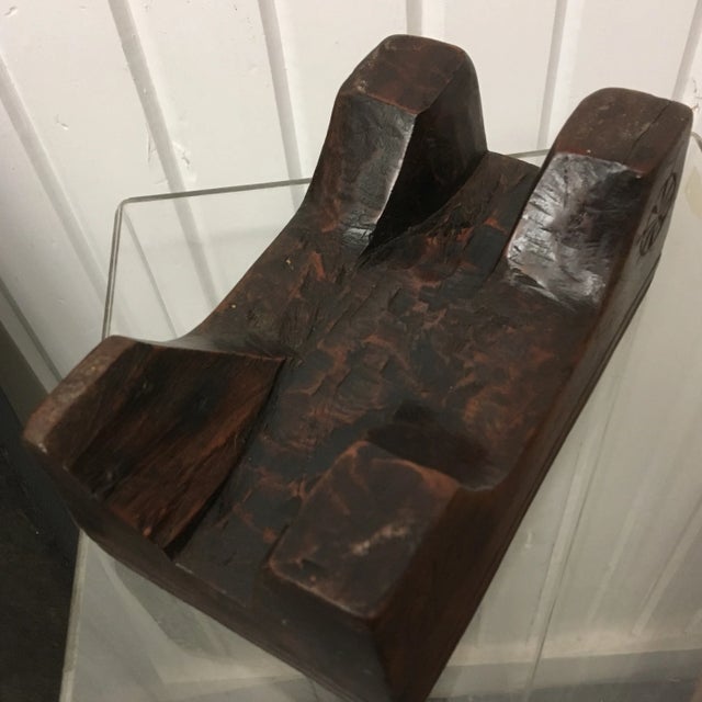 19th Century Hand Carved Folk Art Tool Tray For Sale - Image 9 of 10