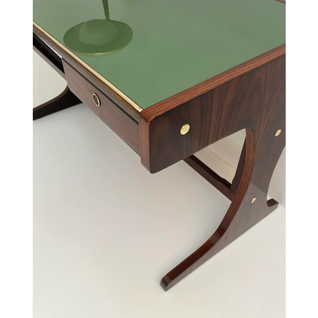 Mid-Century Wood Desk, 1950s For Sale - Image 4 of 6