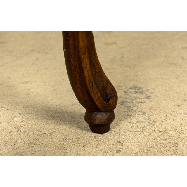 Set of Six Mid-19th Century French Napoleon III Carved Oak and Cane Dining Chairs For Sale - Image 12 of 18