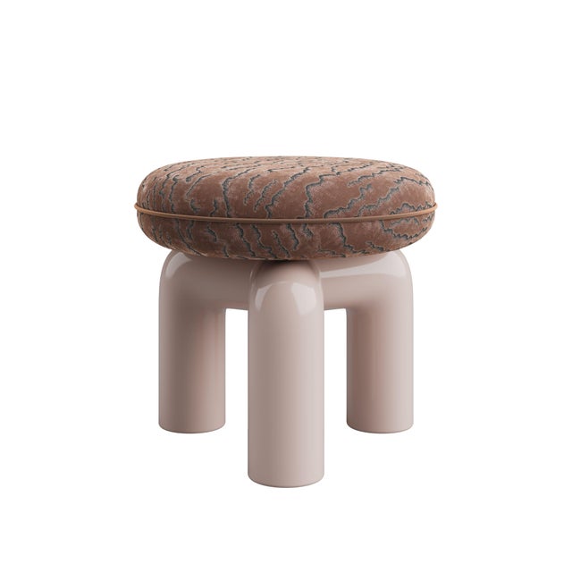 Pink Tamara Stool by Ottiu For Sale - Image 8 of 9