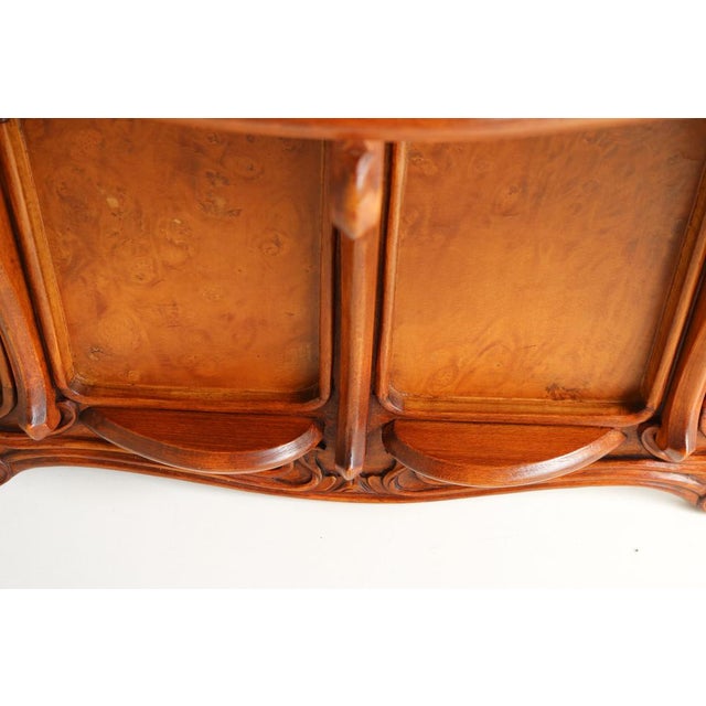 Antique French Art Nouveau Carved Wall Shelf by Louis Majorelle, 1900 For Sale - Image 9 of 17
