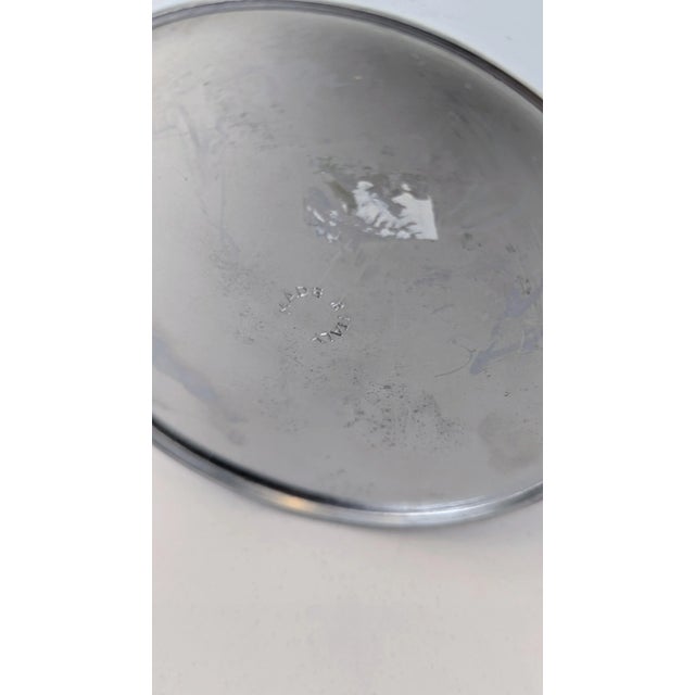 Italian Mid-Century Italian Brushed Steel Pitcher With Wood Handle For Sale - Image 3 of 7