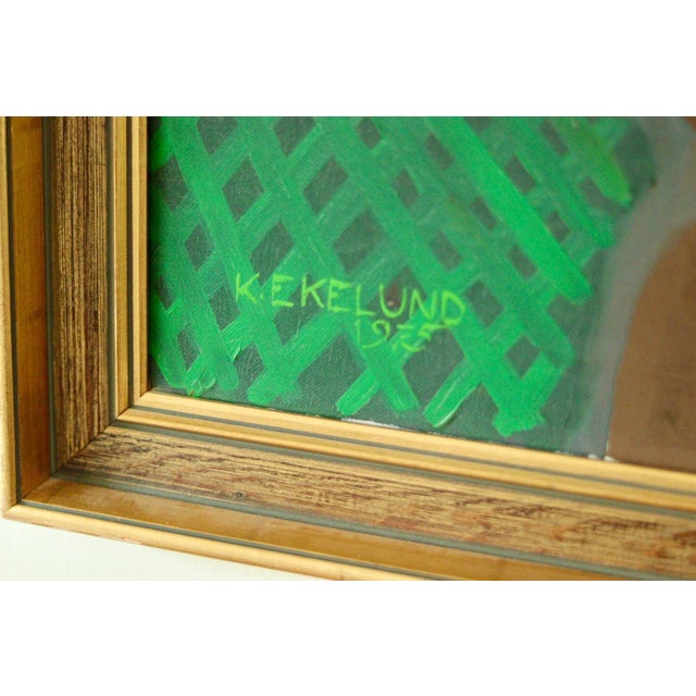 Kirstie Ekelund, The Touch, 1975, Oil on Canvas, Framed For Sale - Image 7 of 11