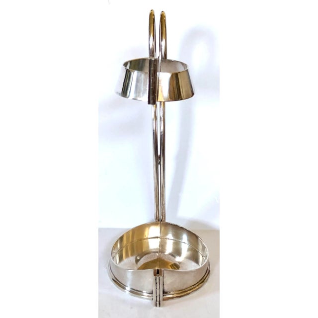 Silver Hinged Sheffield Triple Plated Wine/Champagne Caddy by Mappin & Webb For Sale - Image 8 of 11