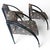 Art Deco 1980s Paul Frankl Modernage "D" Chairs Set of 3 For Sale - Image 3 of 10