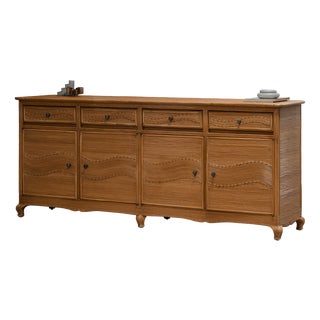 Italian Rattan Sideboard, 1970s For Sale