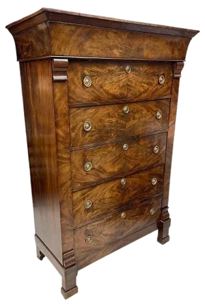 19th Century Dutch Tall Chest of Drawers, 1820s