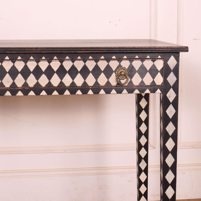 English Painted Lamp Table, 1890s For Sale - Image 3 of 9