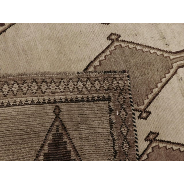 Vintage Handmade Persian Gabbeh Rug in Neutral Tones. 4'x 7'8" For Sale - Image 12 of 12