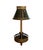 English Early 20th Century Black French Tole / Toleware Bouillotte Candle Lamp With Gilt / Gold Accents For Sale - Image 3 of 8