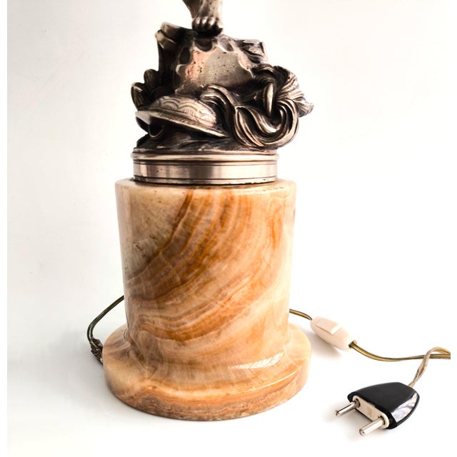 Neoclassical Flying Mercury Lamp, Belle Époque Style, C. 1920–1940 For Sale - Image 13 of 18