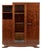 Antique French Art Deco Rosewood Vitrine Display Cabinet or Bookcase, 1940s For Sale