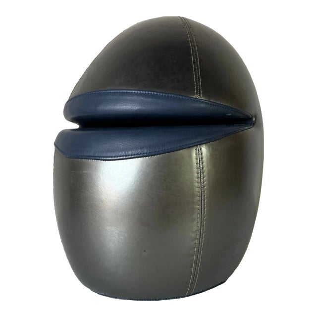 80's Postmodern Italian Leather Sculpture For Sale