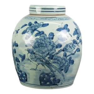 Soft Blue Jar W/Lid