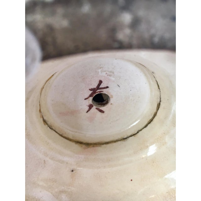 Raised Japanese Satsuma Style Asian Fish Vase Jug Urn For Sale - Image 10 of 13