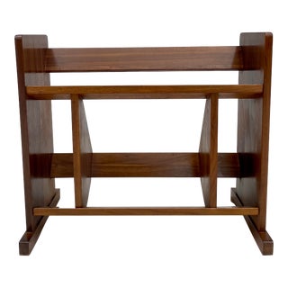 Mid-Century Modern Wood Bookcase For Sale