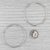 Mid 20th Century Mid 20th Century Chevron Pattern Hoop Earrings 14k White Gold 47.2 X 2mm Round Hoops, Pair For Sale - Image 5 of 5