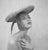 Girl In A Hat by Toni Frissell Fashion shoot featuring sun hats, 1951. (Photo by Toni Frissell) 16x16" inches / 40x40cm...