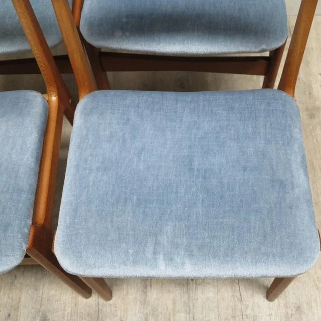 Wood Vintage Scandinavian Dining Set, Set of 5 For Sale - Image 7 of 18