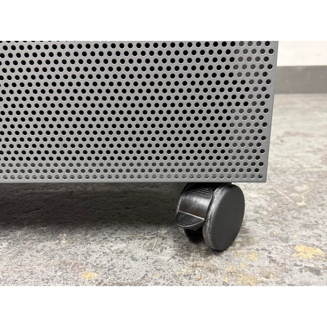 Rolling Office Printer Table With Perforated Steel Drawers For Sale - Image 12 of 12