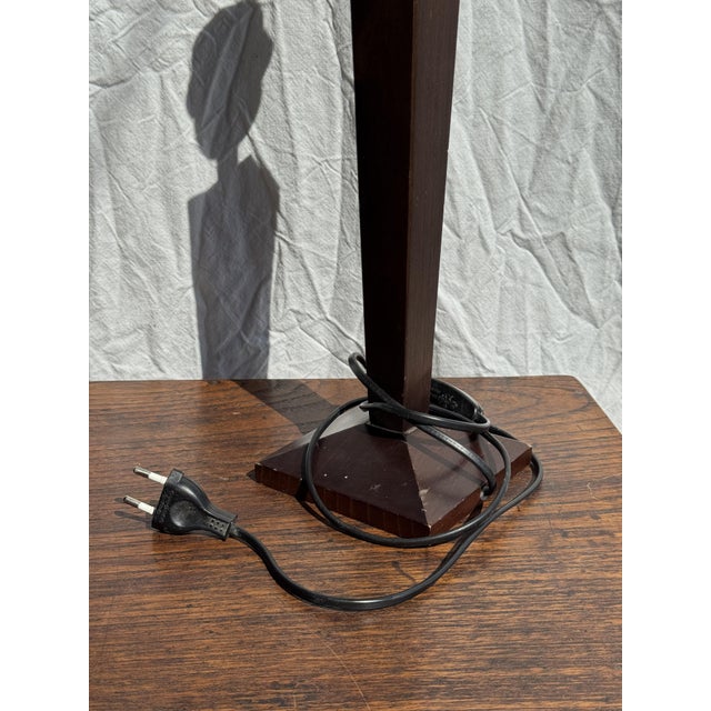Vintage Wooden Lamp, 1980s For Sale - Image 10 of 12