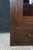 Antique Mission Oak Arts & Crafts Triple Bookcase Curio Display Cabinet 61" For Sale - Image 4 of 15