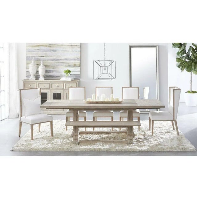 2020s 78-110" Wood Extendable Dining Table by Essentials for Living For Sale - Image 5 of 7