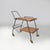 Mid-Century Modern Italian Wood and Black Metal Trolley with Brass Wheels, 1960s For Sale - Image 17 of 17