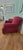 Red Late 20th Century Pair of Brunschwig and Fils Saratoga Collection Club Chairs and Matching Ottoman For Sale - Image 8 of 11