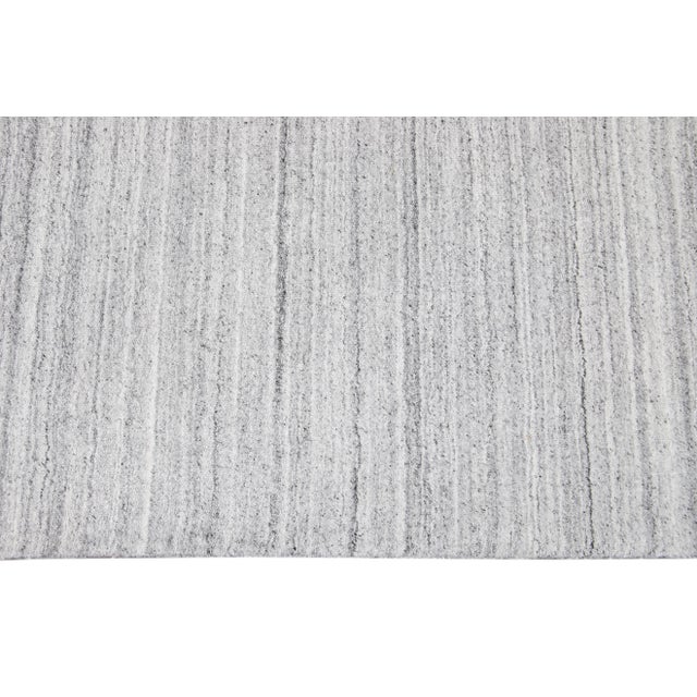 Textile 21st Century Contemporary Solid Wool Rug For Sale - Image 7 of 13