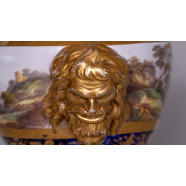 French 1813-1820 English Louis XV Style Porcelain Mason Vases - a Pair For Sale - Image 3 of 11