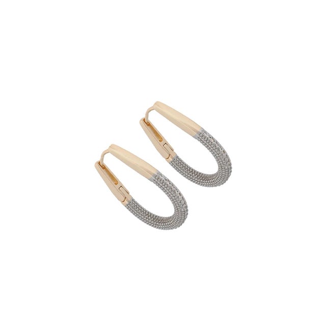 Embrace the allure of Pave Diamonds Gold Hoop Mini Size Earrings and experience the confidence and elegance they bring to...