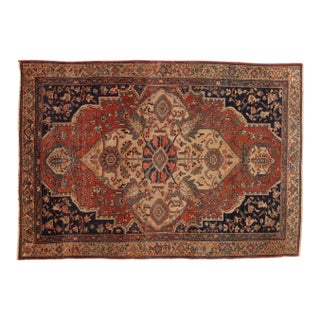 Vintage Farahan Sarouk Rug - 3'3" x 4'8" For Sale