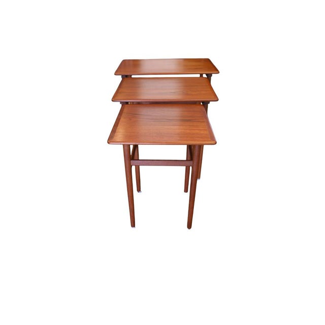 Vintage Danish Nesting Tables, 1960s, Set of 3 For Sale - Image 16 of 16