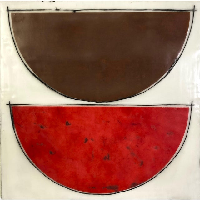 Encaustic Mixed Media Art Installation by Gina Cochran "Charmed" - 12 Panels For Sale - Image 13 of 14