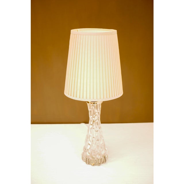 Glass Crystal Glass Table Lamp by Carl Fagerlund for Orrefors For Sale - Image 7 of 15