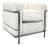 LC2 Chair in Bouclé by Le Corbusier and Charlotte Perriand for Cassina For Sale