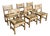 Vintage Danish Pine Dining Chairs by Tage Poulsen, 1970s, Set of 6 For Sale