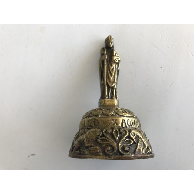 Antique Victorian Brass Bell with Figures, 19th Century For Sale - Image 17 of 18