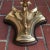 1970s Vintage French Style Brass Swing-Arm Floor Lamp & Shade by Frederick Cooper For Sale - Image 5 of 13