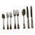 Ricci Argentieri Baguette Stainless Flatware Set- 8 Pieces For Sale