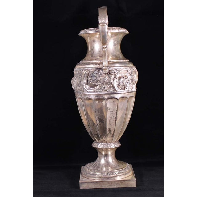 Antique Amphora in Silver Plating For Sale - Image 4 of 6