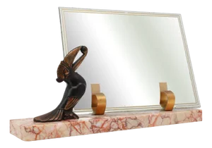 Art Deco Picture Frame with Toucan Sculpture from Guénot, France, 1920s